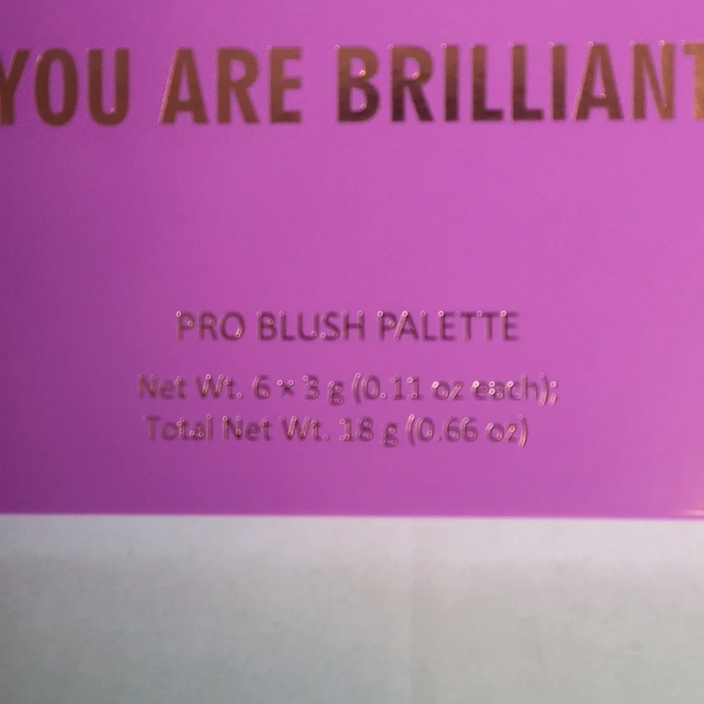 REALHER You Are Brilliant Pro Blush Palette - 6 Colors NIB Sealed RV $36
